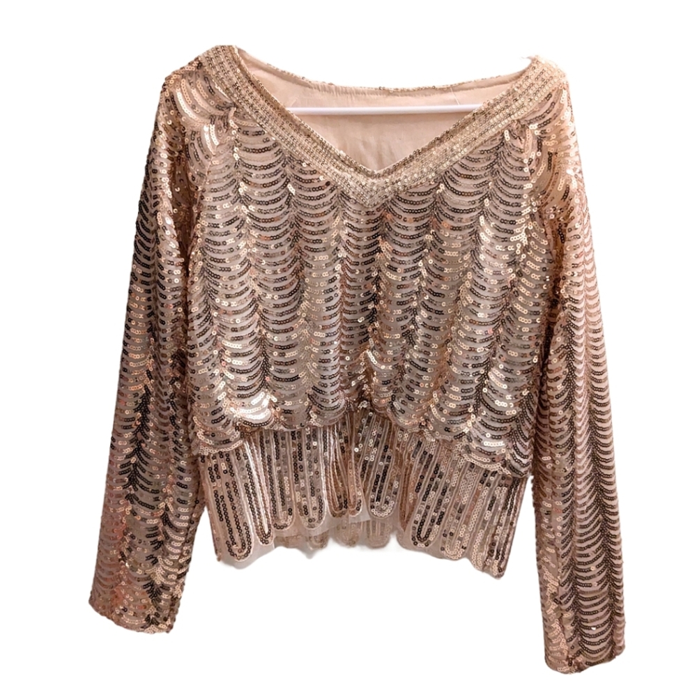 Elegant Sequin Women's Top